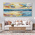 cheap Abstract Paintings-Handmade Oil Painting Canvas Wall Art Decoration Modern Abstract Sunrise Sea Thick Texture Landscape for Home Decor Rolled Frameless Unstretched Painting
