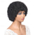 cheap Human Hair Capless Wigs-Afro Kinky Curly Bangs Wig For Women Afro Pixie Cut Short Human Hair Wig Soft Curly Afro Wig Natural Looking For Daily Use