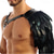 abordables Armure-Punk &amp; Gothique Médiéval Renaissance Armure Chemise Armure d&#039;Épaule Guerrier Chevalier Viking Plume Déguisement Homme Viking Fantaisie Carnaval Mascarade Performance Soirée Scène Adulte Armure