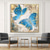 cheap Animal Paintings-Blue Butterfly Oil Painting on Canvas Large hand painted Abstract Butterflies Canvas painting Wall Art Modern Textured Animal Painting for Living Room wall decoration