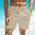 cheap Linen Pants-Men&#039;s Shorts Linen Shorts Summer Shorts Beach Shorts Button Pocket Elastic Waist Plain Comfort Breathable Short Casual Daily Holiday Fashion Classic Style White Blue