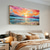 cheap Landscape Paintings-Oil painting Hand painted Impressionist Seaside Sunset Oil Painting On Canvas Modern Seascape Painting Abstract Colorful landscape painting Wall Art painting for Living room Home Decor