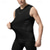 abordables Débardeurs-Homme Débardeur Réservoir de remise en forme Réservoir Maillot de Corps Col Ras du Cou Sans Manches sport Casual Quotidien Gymnastique Respirable Flexible Bloc de couleur Noir Blanche Tenues de Sport