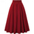 abordables Bas-jupe plissée taille haute avec poches rétro vintage années 1950 jupe swing rockabilly jupe évasée jupes quotidiennes décontractées pour femmes