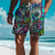 cheap Board Shorts-Men&#039;s Eye Graffiti Colorful Swimming Trunks Board Shorts Swim Shorts Mid Waist Vacation Hawaiian Holiday Vacation Holiday Beach Drawstring with Mesh lining Elastic Waist Designer Clothing Apparel