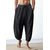 cheap Designer Collection-100% Linen Men&#039;s Linen Pants Trousers Summer Pants Tapered Carrot Pants Pocket Drawstring Elastic Waist Plain Breathable Comfortable Daily Vacation Going out Classic Casual Black White