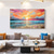cheap Landscape Paintings-Oil painting Hand painted Impressionist Seaside Sunset Oil Painting On Canvas Modern Seascape Painting Abstract Colorful landscape painting Wall Art painting for Living room Home Decor
