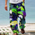 baratos calça estampada-Papagaio tropical havaiano resort masculino 3d impresso calças casuais calças soltas ajuste perna reta cintura elástica cordão poliéster aloha havaiano verão praia calças s a 3xl