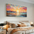 cheap Landscape Paintings-Oil painting Hand painted Impressionist Seaside Sunset Oil Painting On Canvas Modern Seascape Painting Abstract Colorful landscape painting Wall Art painting for Living room Home Decor