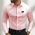 cheap Men&#039;s Printed Shirts-Butterfly Men&#039;s Business Casual 3D Printed Shirt Street Wear to work Daily Wear Spring &amp; Summer Turndown Long Sleeve Black White Pink S M L 4-Way Stretch Fabric Shirt