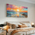 cheap Landscape Paintings-Oil painting Hand painted Impressionist Seaside Sunset Oil Painting On Canvas Modern Seascape Painting Abstract Colorful landscape painting Wall Art painting for Living room Home Decor