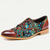 cheap Men&#039;s Oxfords-Men&#039;s Retro Floral Jacquard Fabric Oxford Shoes with Leather Accents - Casual and Formal Occasions