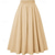 abordables Bas-jupe plissée taille haute avec poches rétro vintage années 1950 jupe swing rockabilly jupe évasée jupes quotidiennes décontractées pour femmes