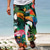 ieftine pantaloni imprimati-papagal tropical hawaian stațiune pentru bărbați pantaloni casual imprimați 3d pantaloni largi, drepte, talie elastică cu șnur poliester aloha pantaloni de plajă de vară hawaian de la s la 3xl