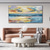 cheap Abstract Paintings-Handmade Oil Painting Canvas Wall Art Decoration Modern Abstract Sunrise Sea Thick Texture Landscape for Home Decor Rolled Frameless Unstretched Painting