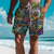 cheap Board Shorts-Men&#039;s Eye Graffiti Colorful Swimming Trunks Board Shorts Swim Shorts Mid Waist Vacation Hawaiian Holiday Vacation Holiday Beach Drawstring with Mesh lining Elastic Waist Designer Clothing Apparel