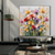 cheap Floral/Botanical Paintings-Impressionism Abstract Palette Knife flowers wall art Hand painted 3D Floral Painting Handmade Colorful 3D Textured Paintings Modern Decorative Paintings No Frame