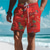 baratos Moda Praia &amp; Calções de Banho-Homens Bermuda de Surf Shorts de Natação Calção Justo de Natação Com Cordão com forro de malha Cintura elástica Ananás Conforto Respirável Curto Feriado Férias Praia Férias Havaiana Amarelo Vermelho