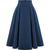 abordables Bas-jupe plissée taille haute avec poches rétro vintage années 1950 jupe swing rockabilly jupe évasée jupes quotidiennes décontractées pour femmes