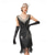 abordables Vestidos-Retro Antiguo Rugido 20s 1920s Vestido Flapper Vestidos Baile de Máscaras El gran Gatsby Lentejuelas Borlas Mujer Carnaval Mascarada Boda Invitado a la boda Fiesta / Noche Adulto Vestido Vestidos de