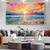 cheap Landscape Paintings-Oil painting Hand painted Impressionist Seaside Sunset Oil Painting On Canvas Modern Seascape Painting Abstract Colorful landscape painting Wall Art painting for Living room Home Decor