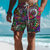 cheap Board Shorts-Men&#039;s Eye Graffiti Colorful Swimming Trunks Board Shorts Swim Shorts Mid Waist Vacation Hawaiian Holiday Vacation Holiday Beach Drawstring with Mesh lining Elastic Waist Designer Clothing Apparel