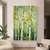 cheap Tree Oil Paintings-Forest Oil Painting On Canvas hand painted Abstract Green Landscape Painting for Living Room Wall Decor Birch Forest Painting Modern Wall Art painting landscape oil painting