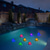 baratos Luzes Subaquáticas-Piscina de lótus solar luz flutuante lagoa solar luz noturna rgb jardim ao ar livre gramado piscina festa de férias decoração de paisagem