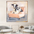 cheap Animal Paintings-Handmade A cow sitting on a sofa painting  handmade Abstract Cow Oil Painting Unique Artwork Vibrant Animal Canvas painting Wall Art Cow painting for living room bedroom wall home decor