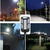 cheap Street Lights-Solar Wall Lamp Street Garden Courtyard Wall Lamp with Remote Control Human Body Induction 3-Mode High Brightness