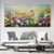 cheap Floral/Botanical Paintings-Flower oil painting on canvas handmade abstract colorful flower floral oil painting hand painted wall art canvas spring painting  for living room wall decor