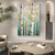 cheap Tree Oil Paintings-Forest Oil Painting On Canvas hand painted Abstract Green Landscape Painting for Living Room Wall Decor Birch Forest Painting Modern Wall Art painting landscape oil painting