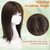 cheap Bangs-14Inch Hair Topper for Women With Thinning Hair Wiglets Toppers for Thinning Hair With Bangs Big Base Cover Synthetic Hair Topper Clip-in Hair Pieces Dark Brown