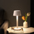 abordables Lampes de table-Lampe de table en aluminium à gradation continue, type-c, rechargeable, lampe d&#039;ambiance intérieure et extérieure, pour chambre à coucher, salle à manger, restaurant