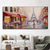 voordelige Schilderijen van landschappen-handgeschilderde canvas kunst aan de muur Scandinavische abstracte moderne kleurrijke Parijs canvas kunst aan de muur foto olieverfschilderij woonkamer interieur (geen ingelijst)