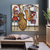 baratos Pinturas Famosas-Pintura a óleo artesanal em tela, arte de parede, decoração famosa picasso, figura abstrata para decoração de casa, pintura sem moldura enrolada