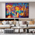 cheap Landscape Paintings-Large Romantic Artwork Giclee painting On Canvas hand painted  handmade Melody Of The Night oil painting Canvas Wall Art landscape wall painting for living room bedroom wall decoration