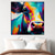 cheap Animal Paintings-Abstract Cow Oil Painting hand painted Colorful Animal texture painting  Unique Artwork Vibrant Animal Canvas painting for Wall Art Farmhouse Decor Living Room living room home decor