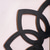 cheap Metal Wall Decor-1PC Creative Minimalist Nail Wall Display Rack (excluding nails) minimalist line eight petal flower shaped wall decorative pendant decorative corner rack hand assembled wooden small lotus shaped wal