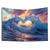 cheap Wedding-Wedding Decorations Backdrop Photograph Wall Hanging Large Tapestry Art Mural Decor Blanket Curtain Home Bedroom Living Room Decoration Sea Wave Heart