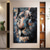 abordables Peintures animaux-Grand lion peinture à l&#039;huile sur toile peint à la main tigre abstrait animal toile peinture mur art moderne impressionniste lion œuvre image pour salon chambre mur décor à la maison