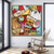 baratos Pinturas Famosas-Pintura a óleo artesanal em tela, arte de parede, decoração famosa picasso, figura abstrata para decoração de casa, pintura sem moldura enrolada