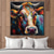 cheap Animal Paintings-Abstract Cow Oil Painting hand painted Colorful Animal texture painting  Unique Artwork Vibrant Animal Canvas painting for Wall Art Farmhouse Decor Living Room living room home decor