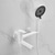 economico Rubinetti LED-Rubinetto vasca - Contemporaneo moderno Galvanizzato Installazione a parete Valvola in ceramica Bath Shower Mixer Taps