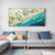 baratos Pinturas de Paisagens-Mintura pinturas a óleo de praia feitas à mão em tela para decoração de casa moderna arte de parede abstrata imagem de paisagem marítima azul para decoração de casa pintura sem moldura enrolada e não