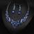 cheap Jewelry Sets-Jewelry Set 3pcs Glass Alloy 1 Necklace Earrings Women&#039;s Elegant Vintage Fashion Geometrical Geometric Jewelry Set For Wedding Party Wedding Guest