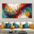 cheap Abstract Paintings-Handmade Oil Painting Canvas Wall Art Decoration Colorful Horizontal  Abstract for Home Decor Rolled Frameless Unstretched Painting