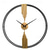 cheap Wall Accents-Clock Round Wall Clock Non Ticking Quartz Decorative Wall Watch Clock for Living Room Kitchen Home Office Black Golden 60 80 cm