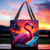 cheap Graphic Print Bags-Women&#039;s Tote Shoulder Bag Canvas Tote Bag Polyester Shopping Daily Holiday Print Large Capacity Foldable Lightweight Flamingo Light Red Blue Fuchsia