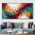 cheap Abstract Paintings-Handmade Oil Painting Canvas Wall Art Decoration Colorful Horizontal  Abstract for Home Decor Rolled Frameless Unstretched Painting